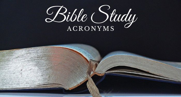 Bible study acronyms