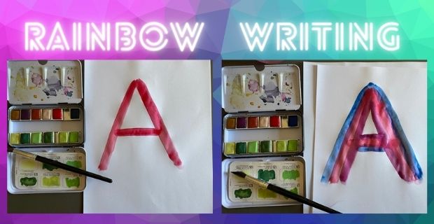 rainbow writing example